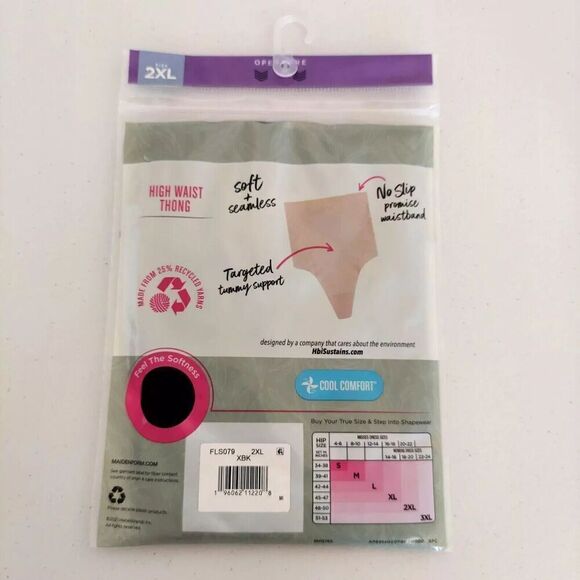Maidenform BLACK High Waist Flexees Feel Good Fashion Size 2XL - Picture 3 of 4